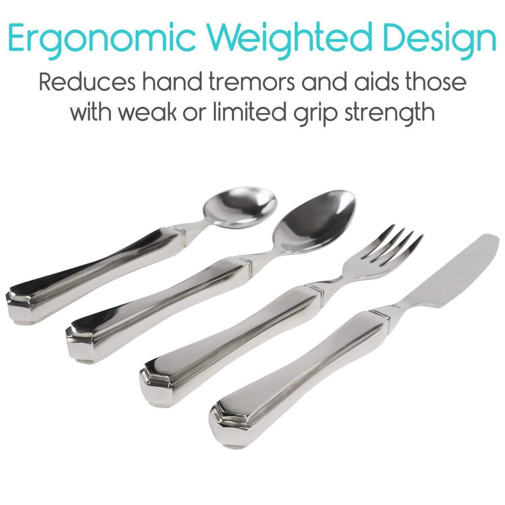 Weighted Utensil Set - Stainless Steel