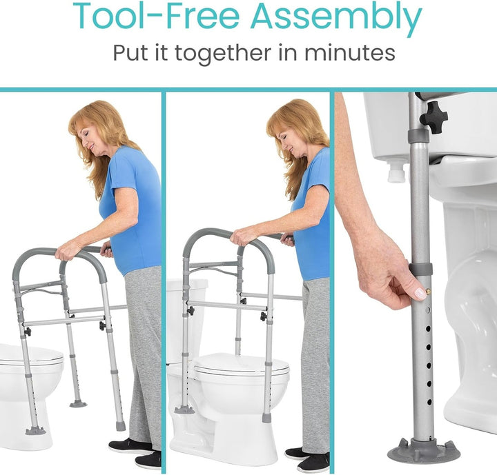 Toilet Safety Frame With Handles