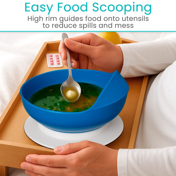 Spill-Proof Scoop Bowl &amp; Plate Set