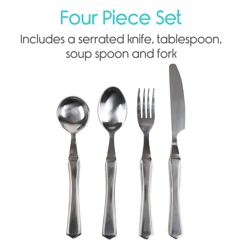 Weighted Utensil Set - Stainless Steel