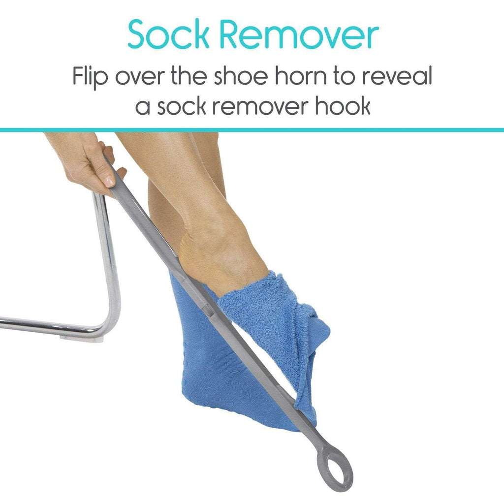 Sock &amp; Shoe Assist Kit - Sock Aid + 23" Shoe Horn