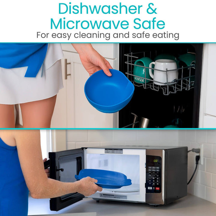 Spill-Proof Scoop Bowl &amp; Plate Set