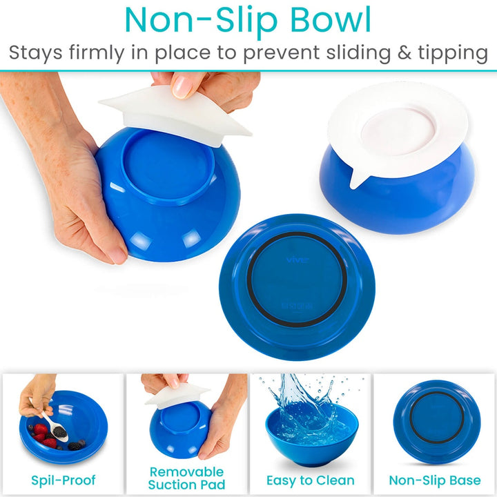 Spill-Proof Scoop Bowl &amp; Plate Set