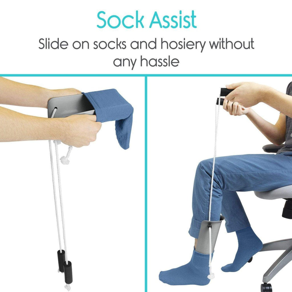 Sock &amp; Shoe Assist Kit - Sock Aid + 23" Shoe Horn